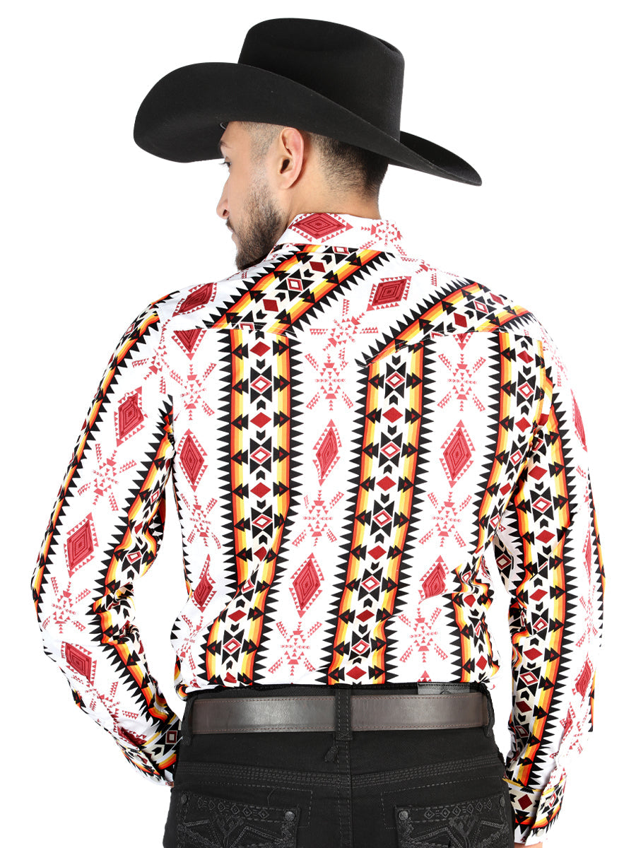 El General Casual Long Sleeve Shirt in White
