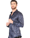 El General Navy/Gold Casual Long-Sleeve Shirt