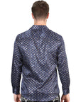 El General Navy/Gold Casual Long-Sleeve Shirt