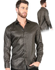 El General Black/Gold Casual Long-Sleeve Shirt