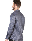 El General Navy Blue Casual Long-Sleeve Shirt
