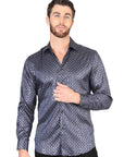 El General Navy Blue Casual Long-Sleeve Shirt
