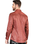 El General Burgundy Casual Long-Sleeve Shirt