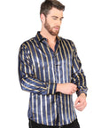 El General Navy/Gold Casual Long-Sleeve Shirt