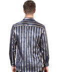El General Navy/Gold Casual Long-Sleeve Shirt