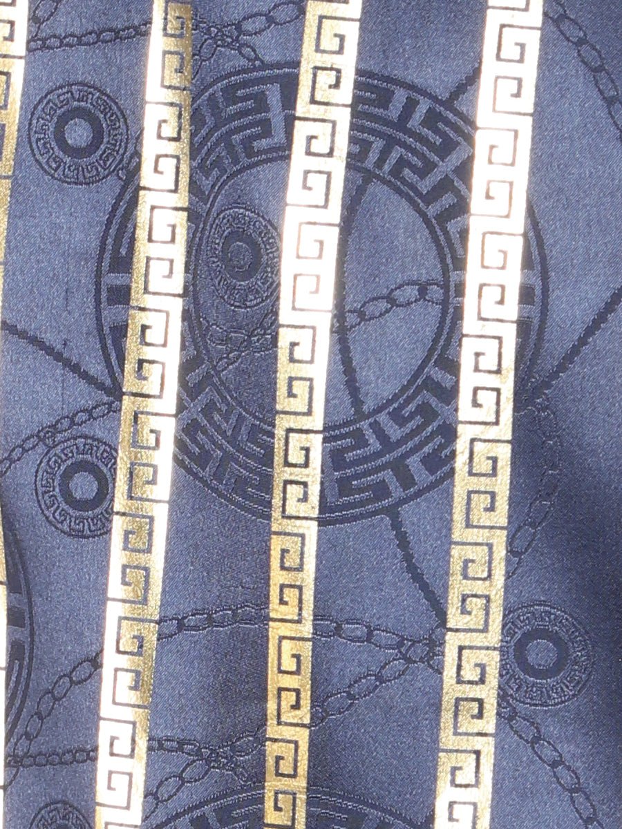 El General Navy/Gold Casual Long-Sleeve Shirt