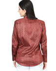El General Casual Long-Sleeve Shirt in Burgundy