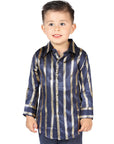 El General Navy/Gold Casual Long-Sleeve Shirt
