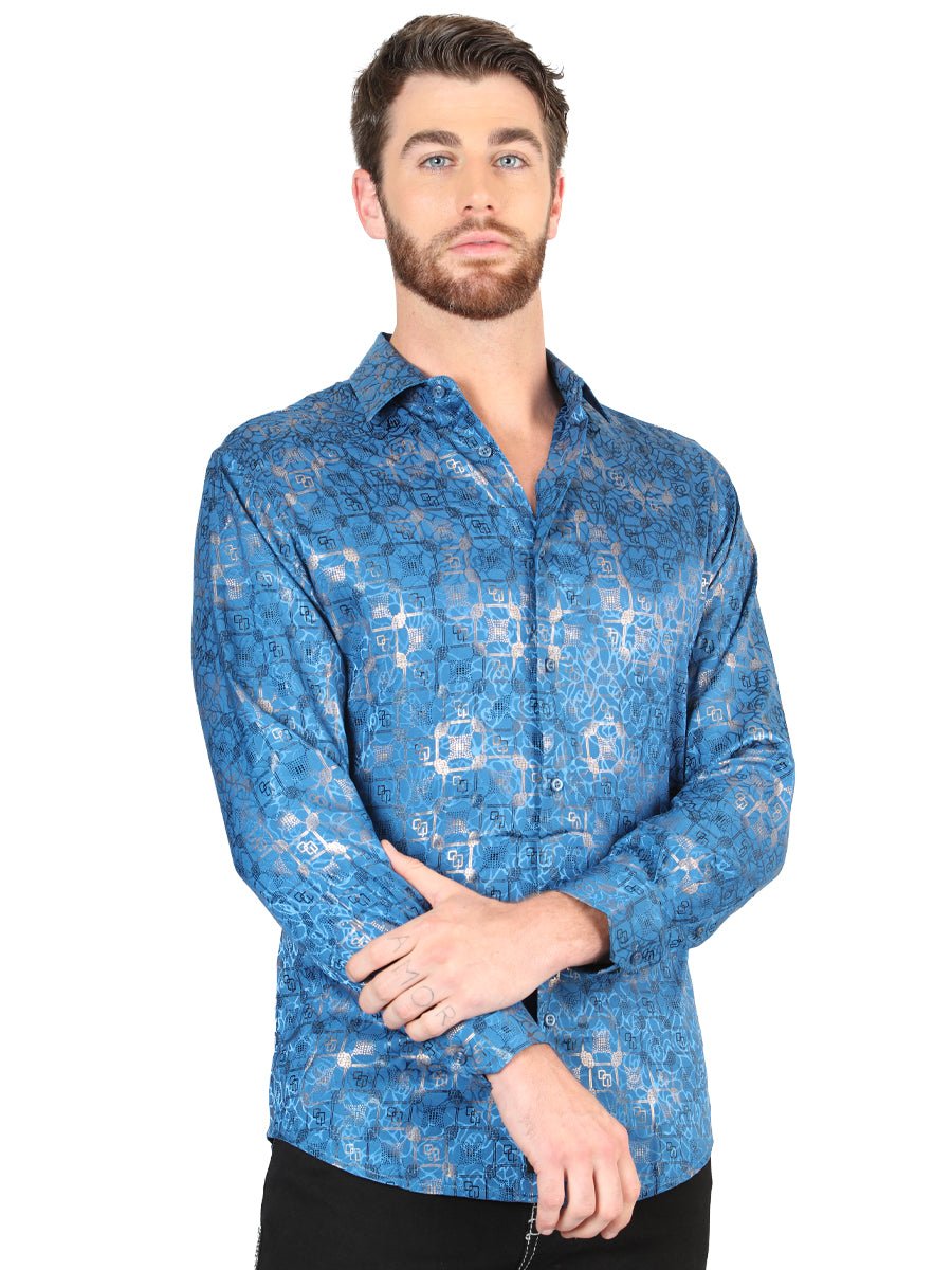 El General Teal Casual Long-Sleeve Shirt