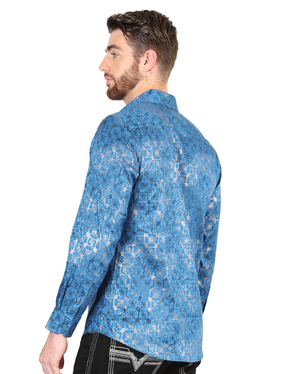 El General Teal Casual Long-Sleeve Shirt