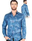 El General Teal Casual Long-Sleeve Shirt