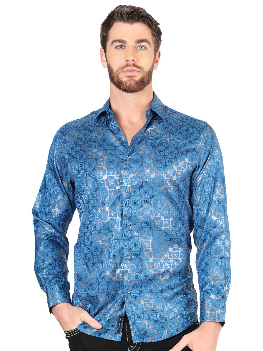El General Teal Casual Long-Sleeve Shirt
