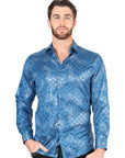 El General Teal Casual Long-Sleeve Shirt