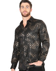 El General Black Casual Long-Sleeve Shirt