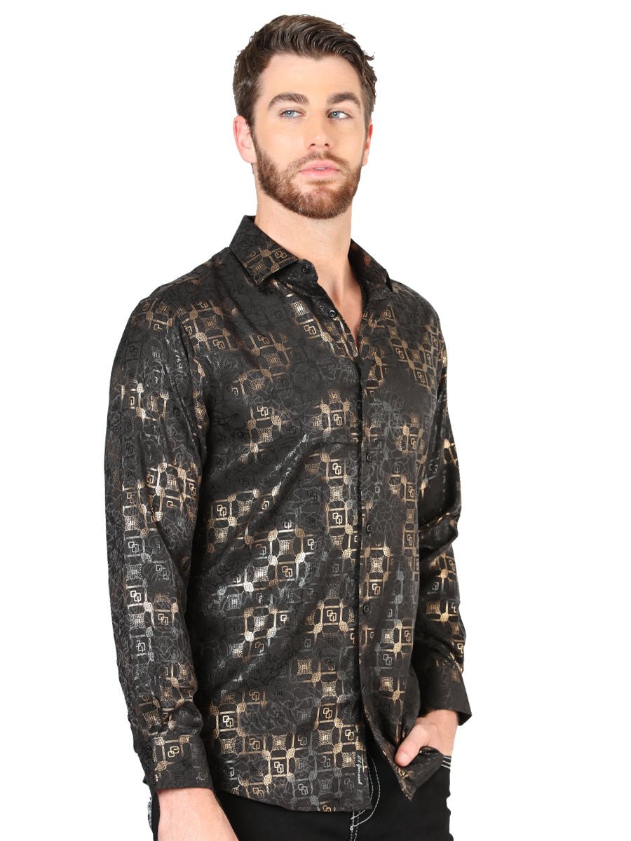 El General Black Casual Long-Sleeve Shirt
