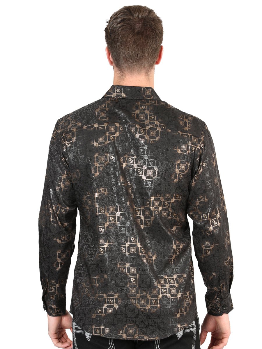 El General Black Casual Long-Sleeve Shirt