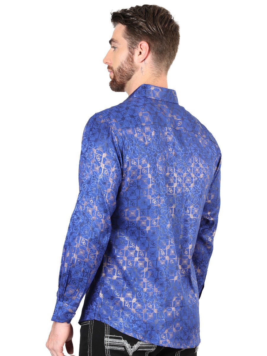 El General Royal Blue Casual Long-Sleeve Shirt