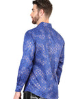 El General Royal Blue Casual Long-Sleeve Shirt