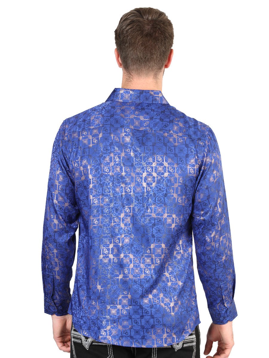 El General Royal Blue Casual Long-Sleeve Shirt
