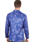 El General Royal Blue Casual Long-Sleeve Shirt
