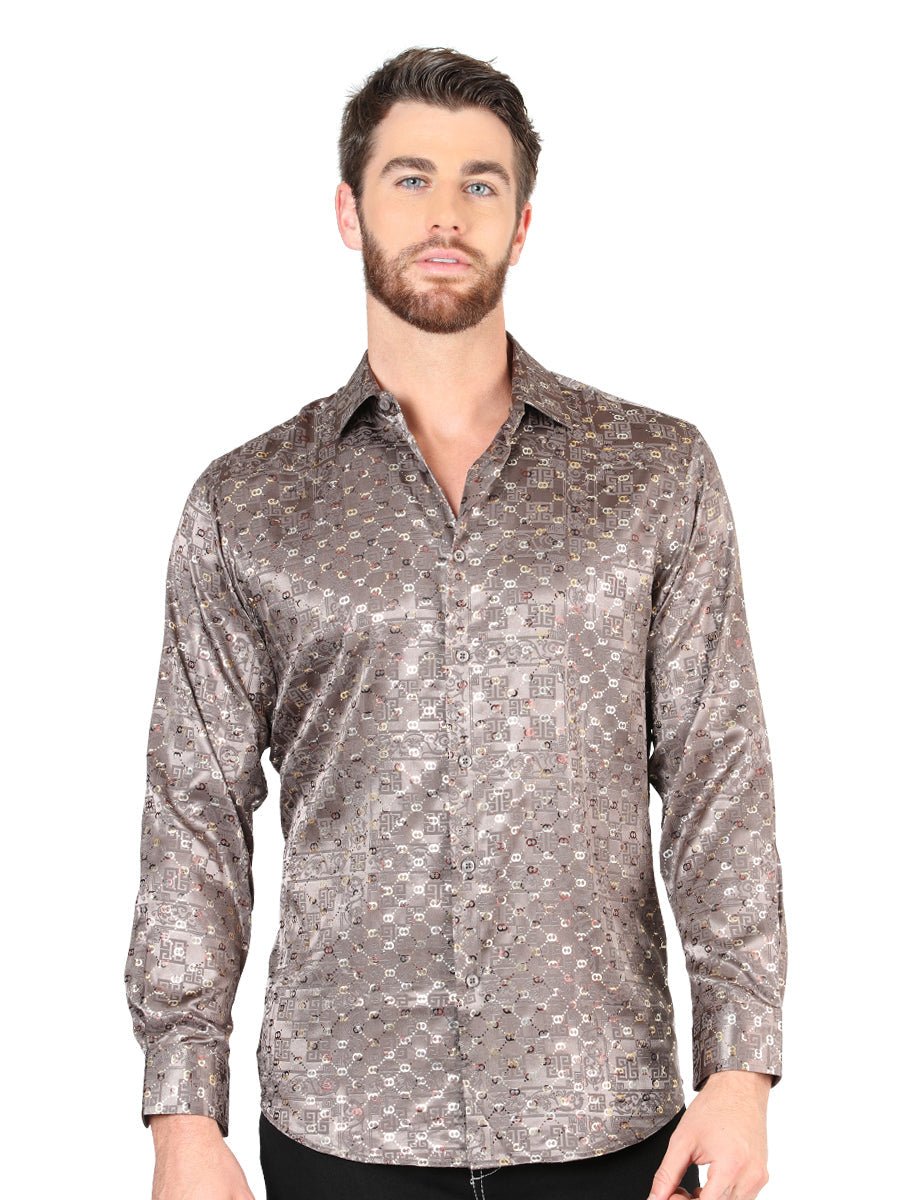 El General Brown Casual Long-Sleeve Shirt
