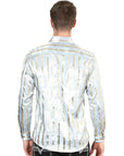 El General Grey/Gold Casual Long-Sleeve Shirt