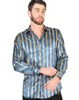 El General Teal Casual Long-Sleeve Shirt