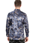 El General Navy Blue Casual Long-Sleeve Shirt