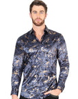 El General Navy Blue Casual Long-Sleeve Shirt