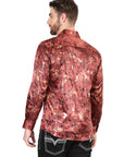 El General Burgundy Casual Long-Sleeve Shirt