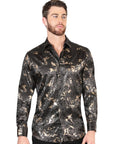 El General Black Casual Long-Sleeve Shirt