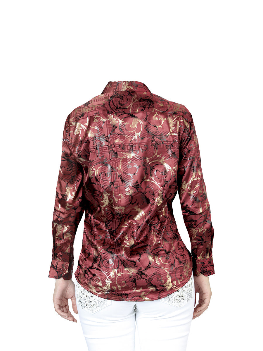 El General Casual Long-Sleeve Shirt in Burgundy