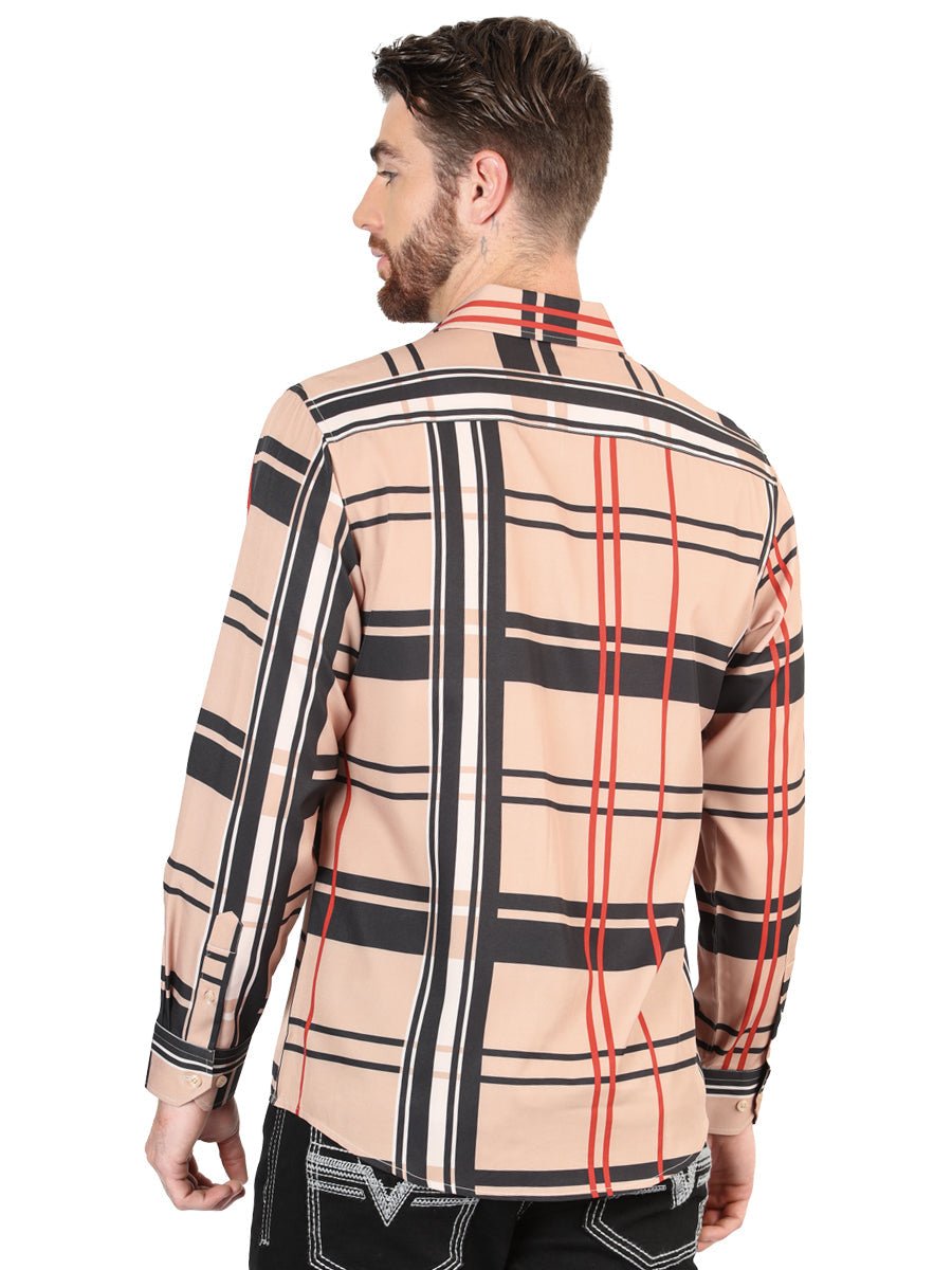 El General Khaki Casual Long-Sleeve Shirt