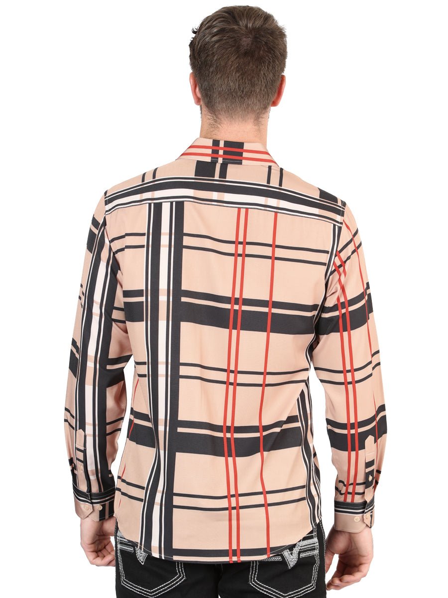 El General Khaki Casual Long-Sleeve Shirt