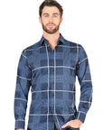 El General Blue Casual Long-Sleeve Shirt
