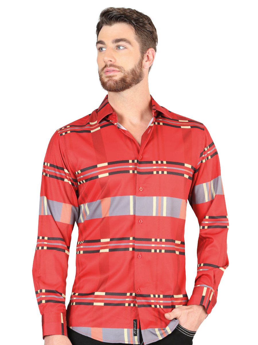 El General Red Casual Long-Sleeve Shirt