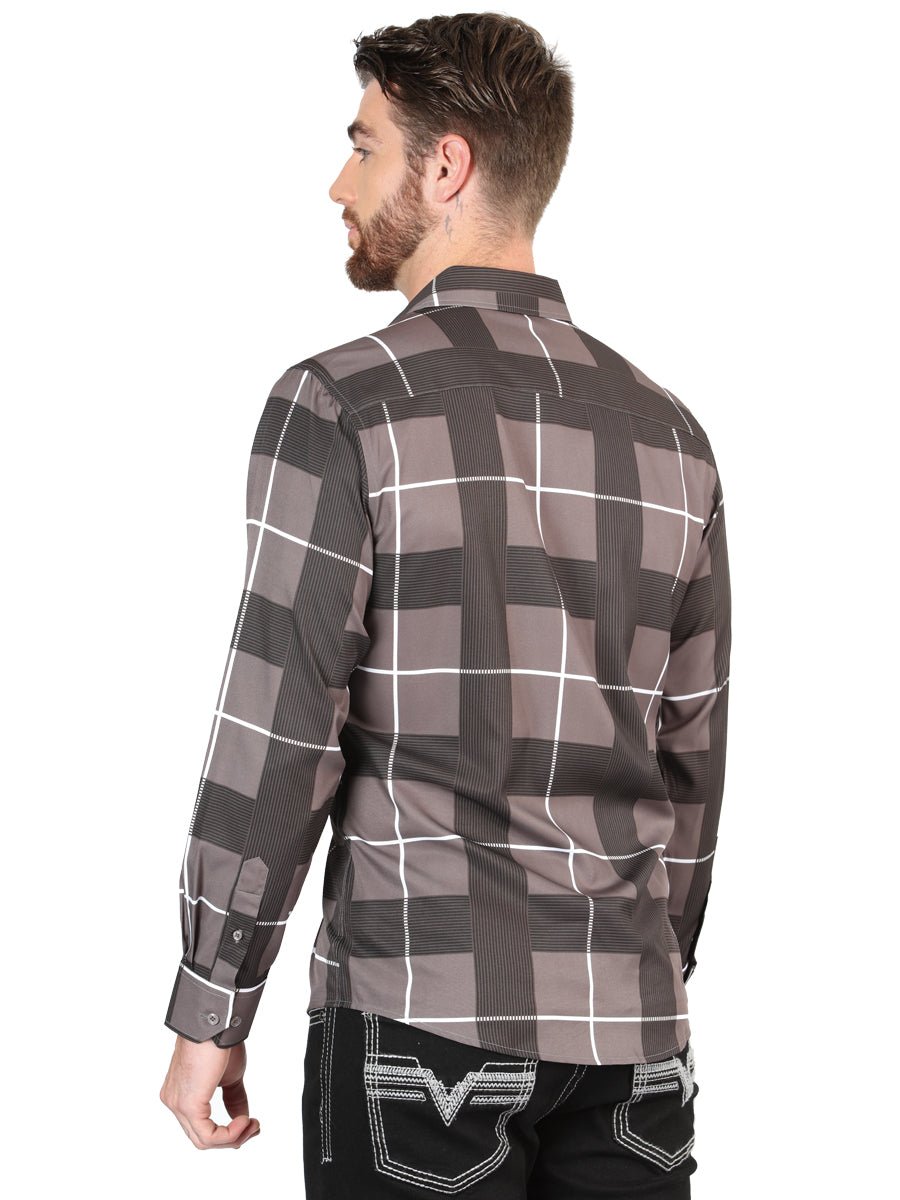 El General Grey Casual Long-Sleeve Shirt