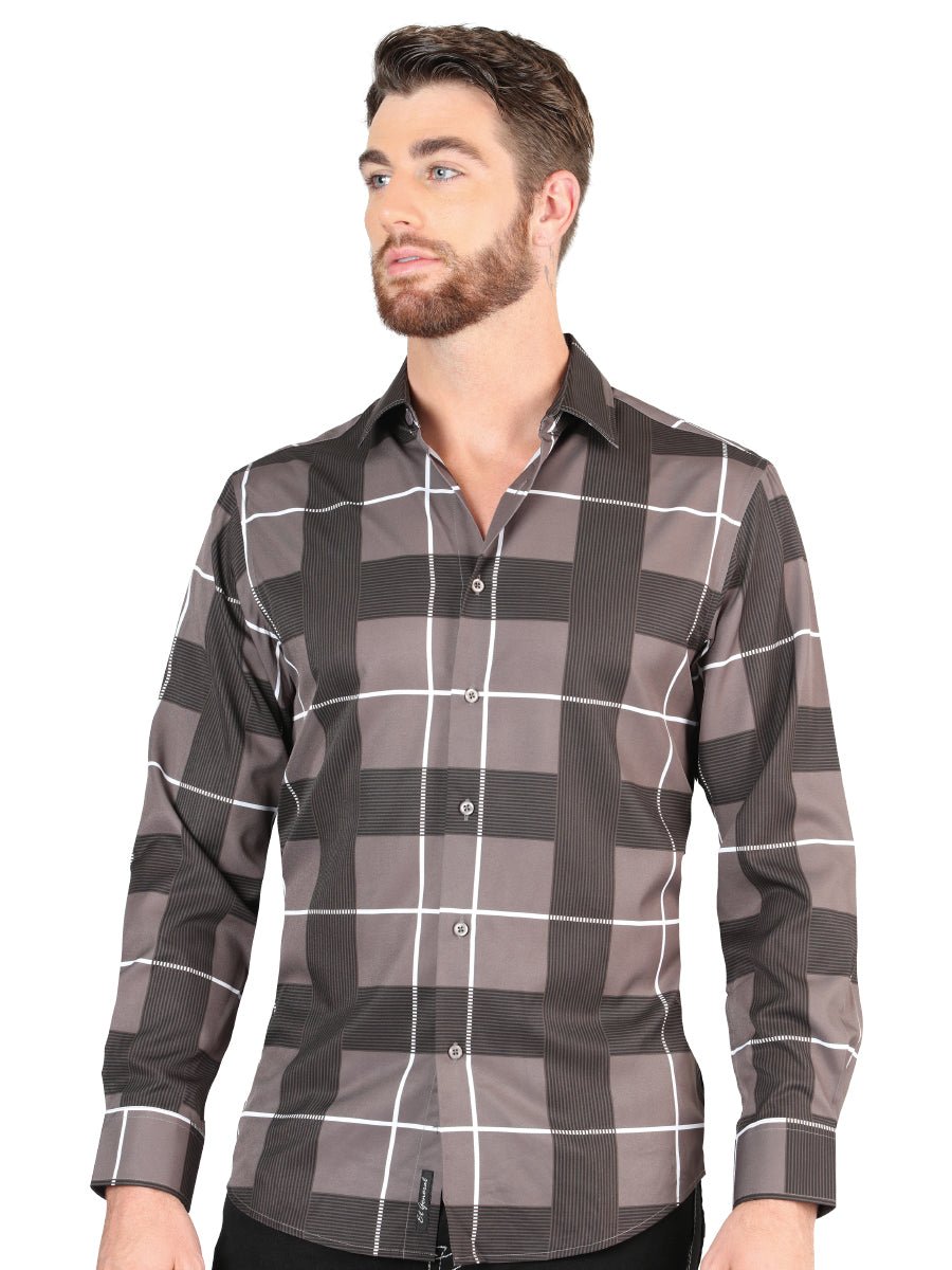 El General Grey Casual Long-Sleeve Shirt