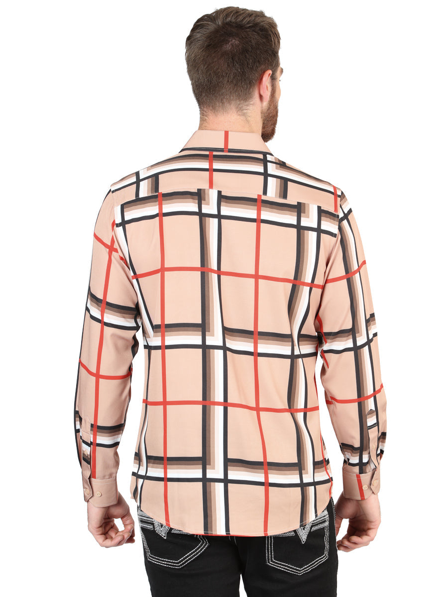El General Khaki Casual Long-Sleeve Shirt