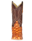 El General Men's Exotic Monster Fish Rodeo Boots in Honey