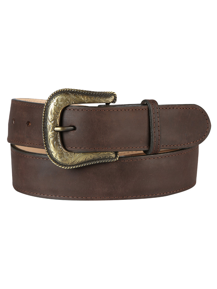 El General Women Denim Belt — Crazy Brown