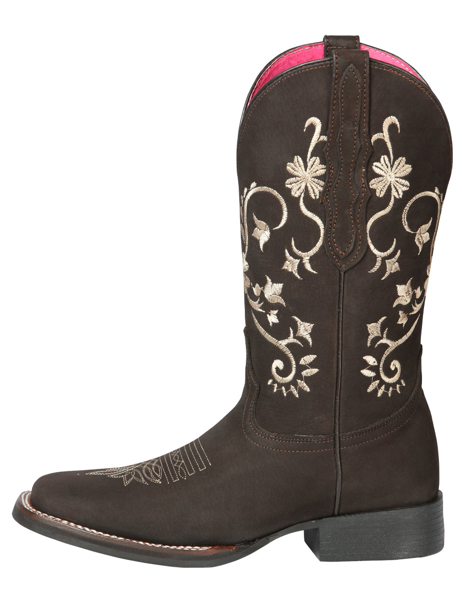 Cowboy Boot - El General Rodeo - Woman in Nobuck Brown