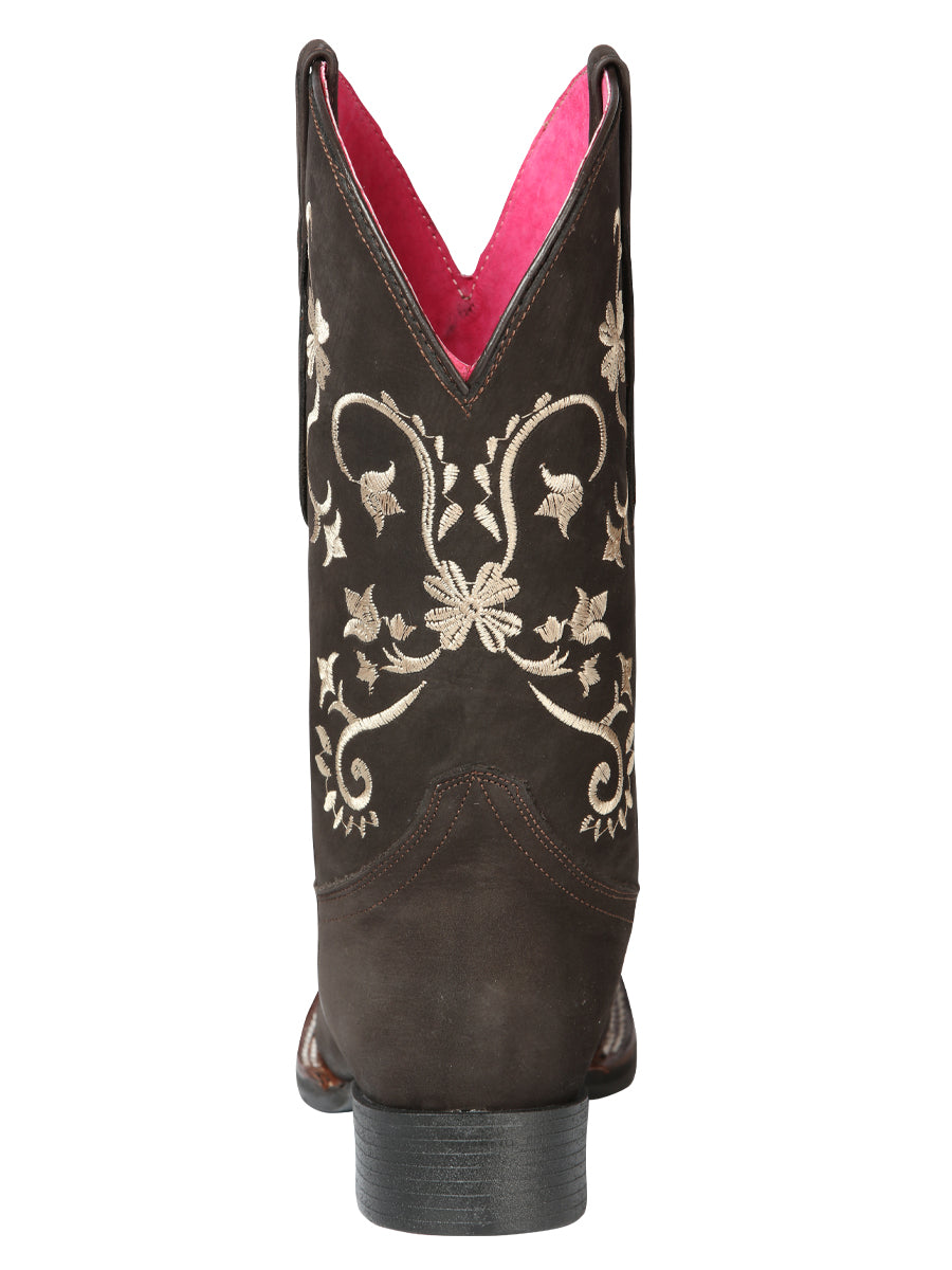 Cowboy Boot - El General Rodeo - Woman in Nobuck Brown