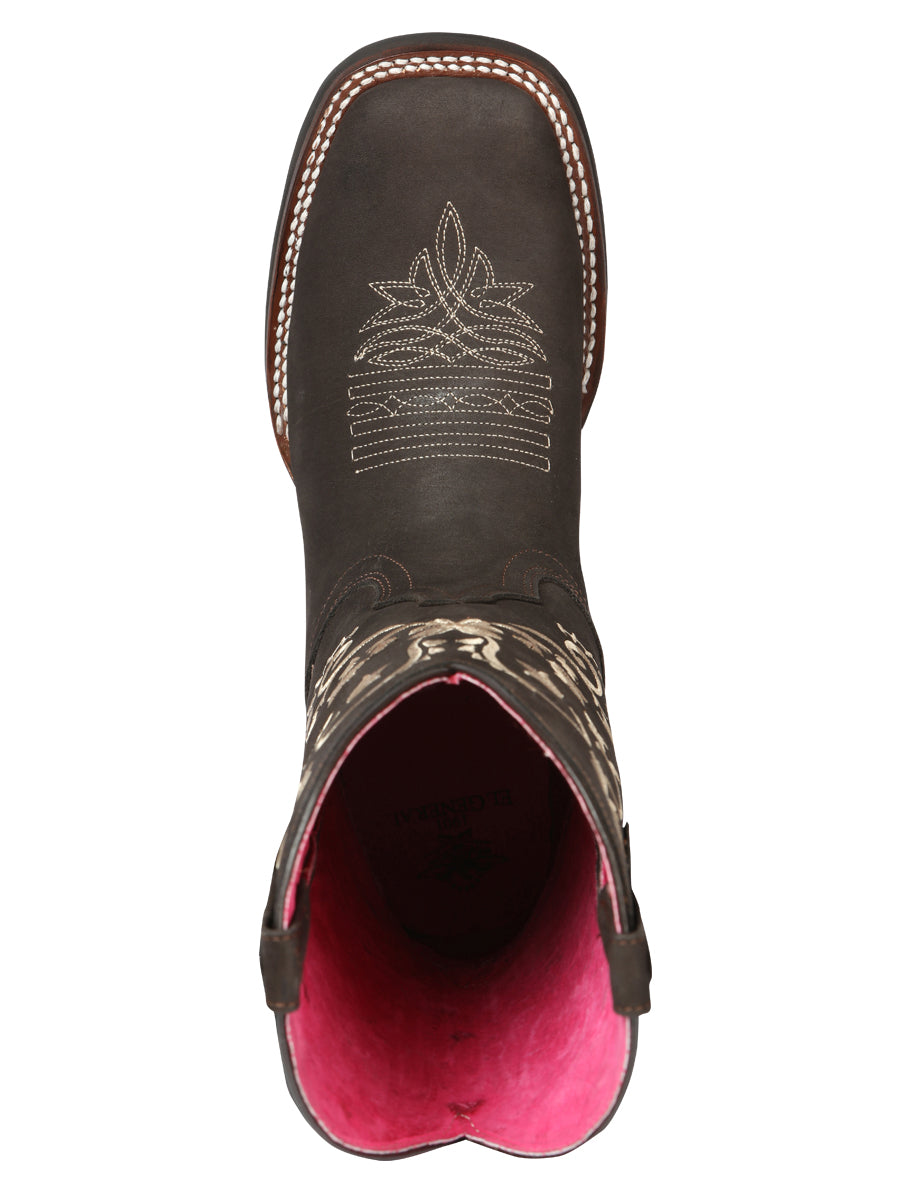 Cowboy Boot - El General Rodeo - Woman in Nobuck Brown