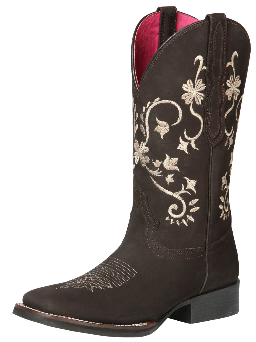Cowboy Boot - El General Rodeo - Woman in Nobuck Brown