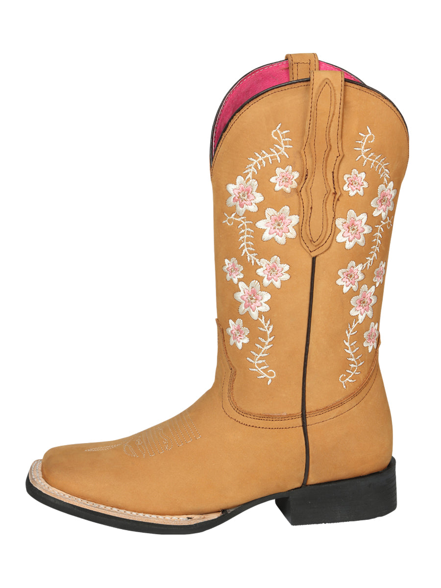 Cowboy Boot - El General Rodeo - Woman Nobuck in Peach