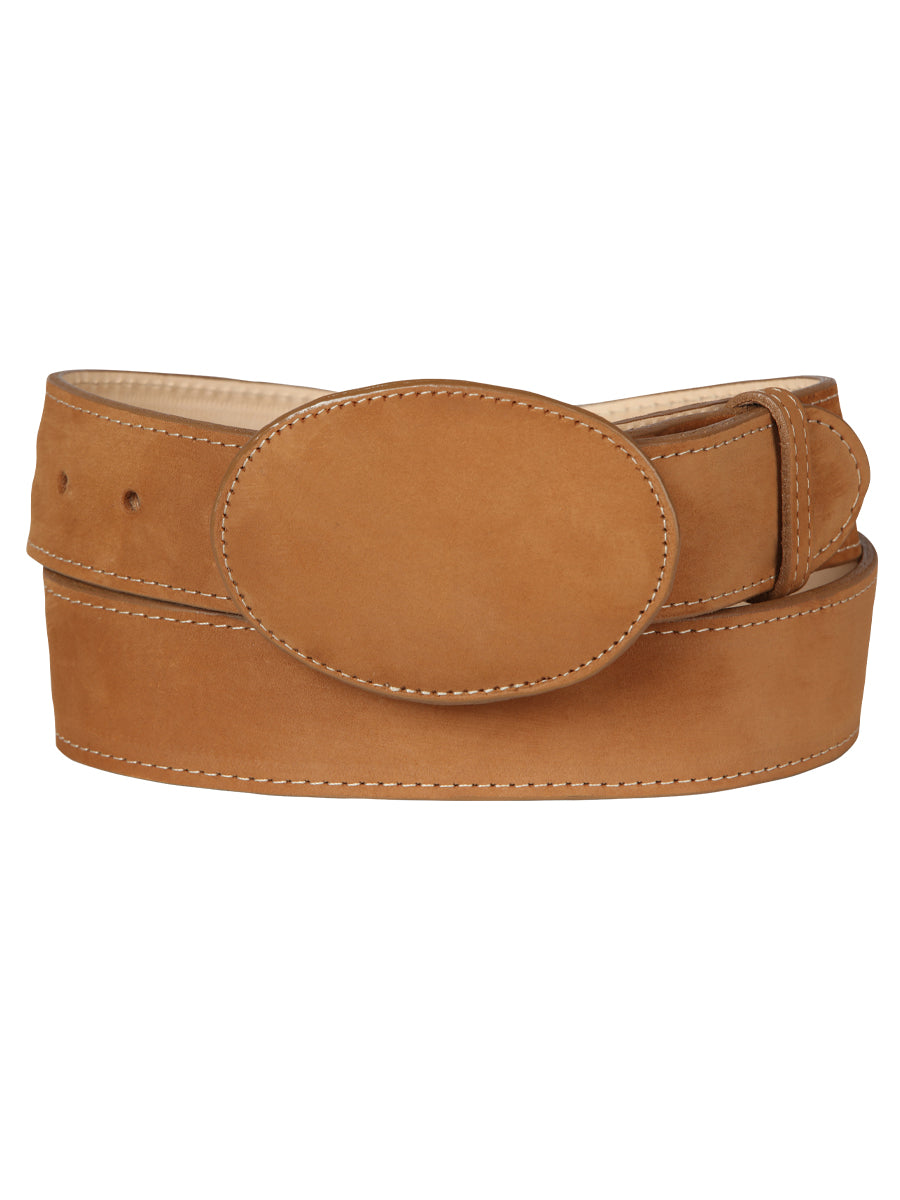 El General Women Denim Belt — Nubuck Peach
