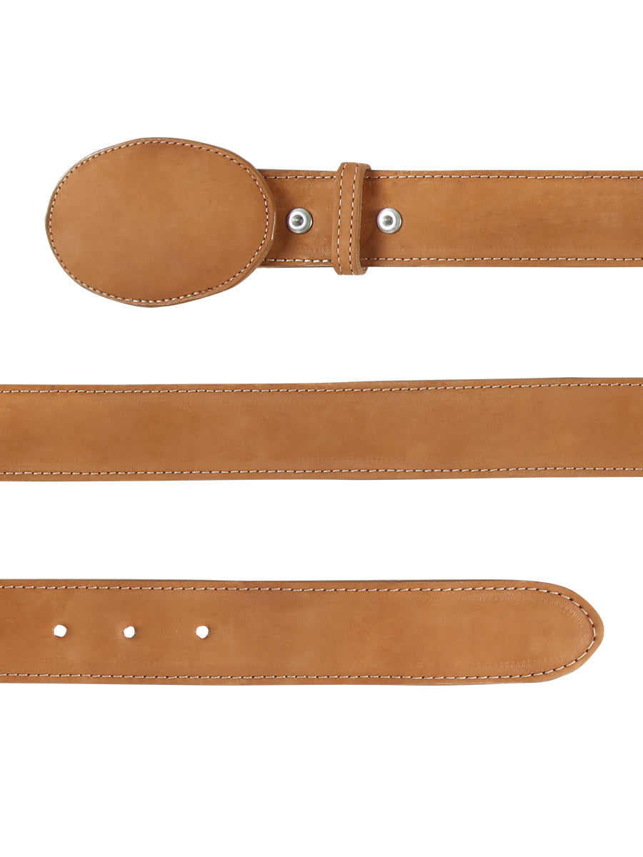 El General Women Denim Belt — Nubuck Peach