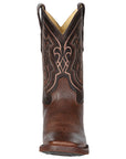 El General Men’s Leather Cowboy Boot - Made in Mexico - Brown 44655