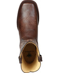 El General Men’s Leather Cowboy Boot - Made in Mexico - Brown 44655